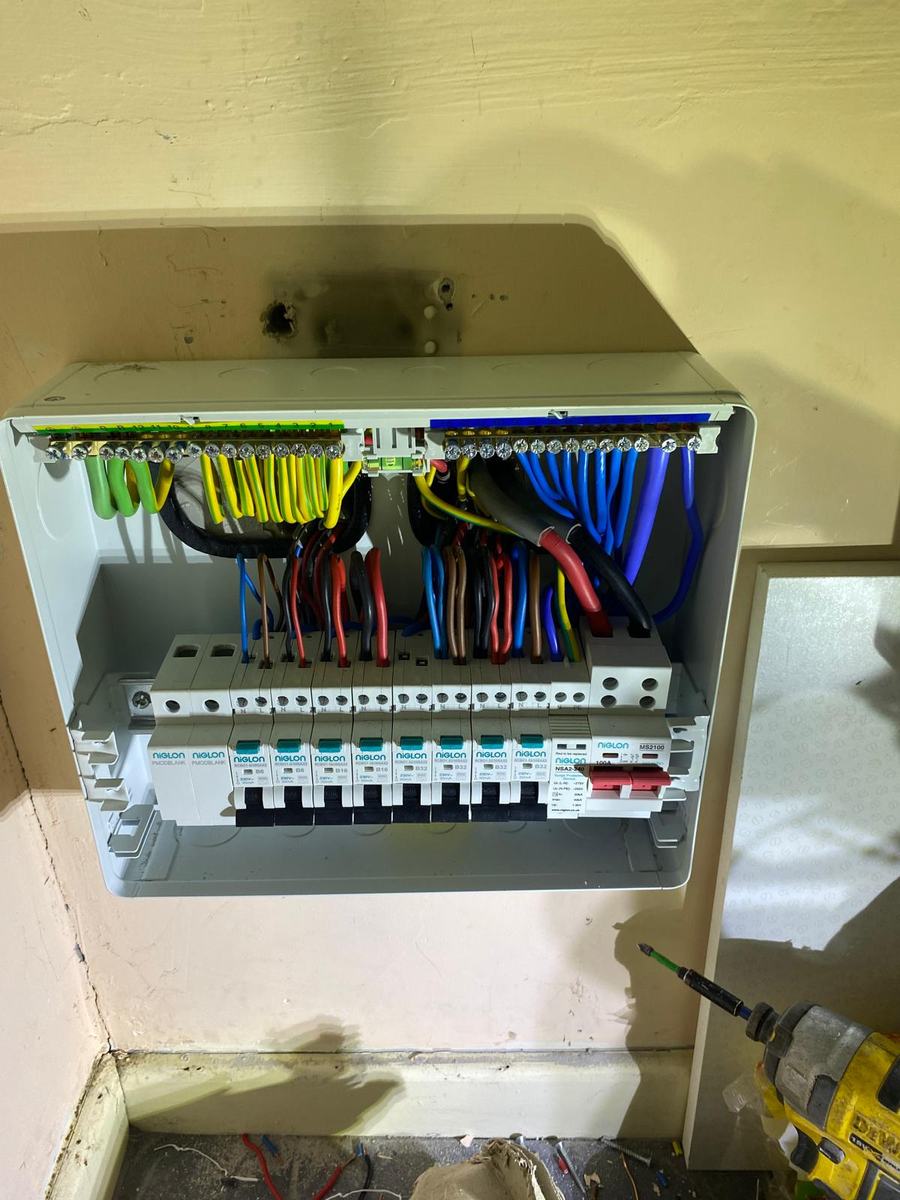 Testing circuits at an open consumer unit