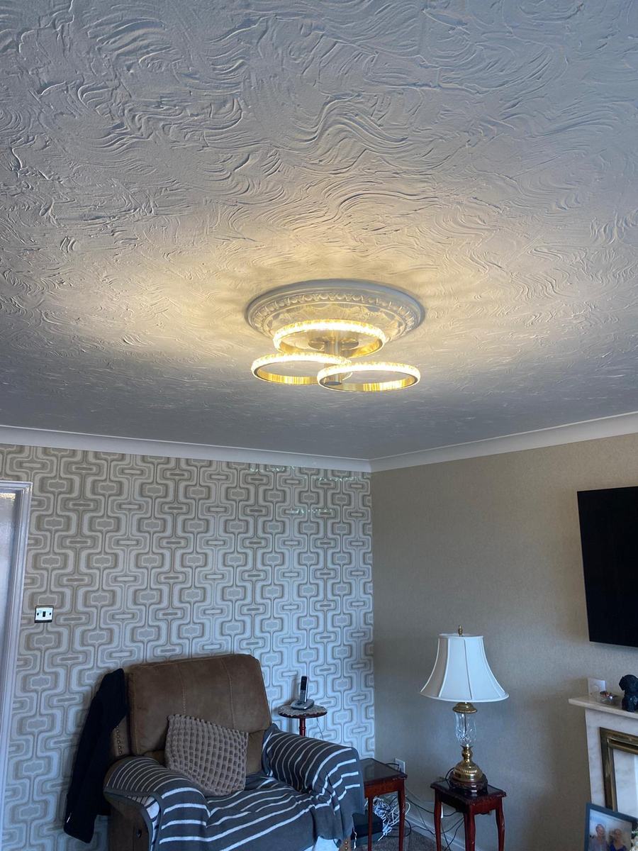 LED ceiling light in a lounge